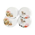 Céramique de porcelaine gros desservant plaque Pizza plat